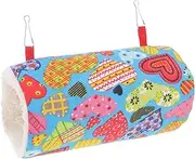 GANAZONO Guinea Pig Tunnel Hammock Warm Plush Hideout for Hamsters Chinchillas Pets Unique Sleeping Nest Comfortable Hanging for Winter Hideaway for Ferrets Sugar