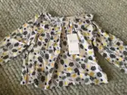 PUMPKIN PATCH Long sleeve top grey with print BNWT size 18-24mths