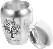 Mipcase Small Pet Cremation Urn for Ashes Durable Keepsake Memorial Jar for Cats Dogs Elegant Decorative Urn for Pet Memorials