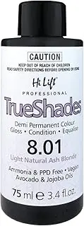 Hi Lift Trueshades Demi Permanent Hair Colour, 75 ml, Light Natural Ash Blonde