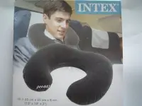 在飛比找Yahoo!奇摩拍賣優惠-玩樂生活 美國品牌 INTEX68675 旅行植絨充氣護頸枕