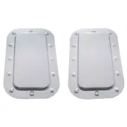Kenworth Stainless Steel Vent Door Cover and Dimpled Trim Set