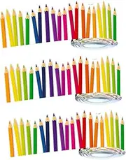 Angoily 3 Rolls Pencil Border Paper Stickers for Classroom Decor Blackboard Border Trim for Bulletin Boards Windows Walls