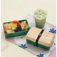 在飛比找蝦皮購物優惠-【星巴克】餐盒 摺疊餐盒 木紋餐盒 薄荷綠 禮物 環保 自備