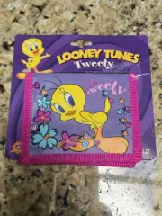 Looney Tunes Tweety Bird Pink Children's Kid's Wallet Bi-Fold VTG NEW 2000'S