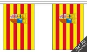 ARAGON BUNTING 9 metres 30 flags Polyester flag SPAIN SPANISH
