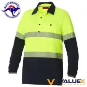 Hard Yakka Koolgear Ventilated Hi-Vis Two Tone Polo Long Sleeve Y11379