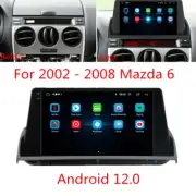 9" Android 12.0 Stereo Radio GPS Nav Head Unit Wifi Player For 2002-2008 Mazda 6