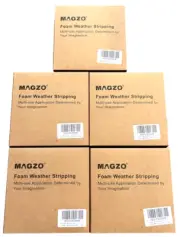 Foam Seal Tape-3 Rolls 1/2" Wide 1/8" Thick High Density Foam Strip - LOT of 5