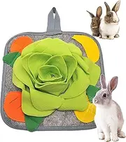 Dog Snuffle Mat, 11.81×11.81in Foraging Toy, Dog Feeding Mat, Sniff Mat Interactive Dog Puzzle Toys, Enrichment Nosework Feed Games for Pressure