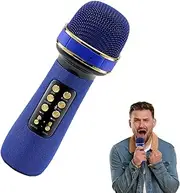 Vgvgaj Microphone for Singing - Portable Handheld Mic Speaker - All-in-1 Wireless Microphone Party Supplies with LED Lights for Birthday Party, Wedding, Christmas