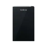 Huez 91L Black Glass Mini Fridge with Built-in Freezer Compartment LK90TTBG