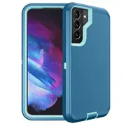 For Samsung Galaxy S23 Case Drop Resistant Defender Tradies Heavy Duty Rugged Shockproof Tough Cover (Teal)
