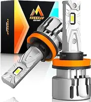 FREERAP H11 H8 H9 LED Headlight Bulbs, 1:1 Size Halogen Upgrade Replacement,30000LM Brighter Bulbs, High Lumens LED Kit,6000K Cool White, IP68 Waterproof, Pack of 2