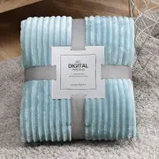 Ligth Blue Winter Warm Ribbed Throw Bedding Blanket Bedding Blanket Soft Blanket