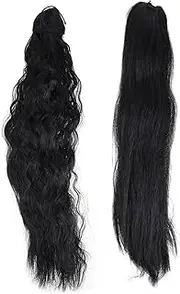 AUTSUPPL 2pcs Women's Curly Ponytail Wigs Wavy Wig Hair Pieces Natural Looking Soft Synthetic Comfortable for Event