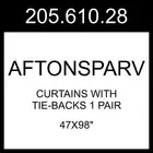 IKEA AFTONSPARV Curtains With Tie-backs 1 Pair 205.610.28