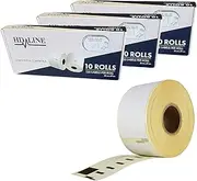 LEYF Labels for Dymo Labelwriter 99010 - S0722370-89 x 28 mm - 30 Rolls Pack Labels x 130 Labels per Roll = 3900 Labels, Address Labels, Self-Adhesive, Compatible with Dymo & Seiko Label Printers