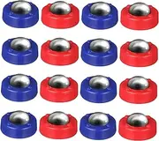 Generic 16pcs Tabletop Shuffleboard Indoor Curling Game Foosball Balls Fidget Mini Board Pucks Rust Game Stuff Mini Foosball Table Sports Board Game with Pucks Ring Toss Plastic