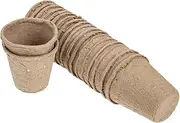 IWOWHERO 40Pcs Paper Pulp Plant Starters Nursery Cups Garden Propagator for Seed Germination and Seedling Growth Greenhouse