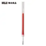 【MUJI 無印良品】自由換芯膠墨筆芯/紅0.38MM