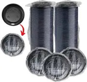 100 PCS INDIVIDUALLY WRAPPED Coffee Cups Sipper Dome Lids fits 10 oz, 12 oz, 16