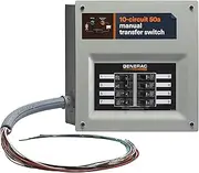 Generac 9854 HomeLink 50-Amp Indoor Pre-wired Upgradeable Manual Transfer Switch for 10-16 circuits