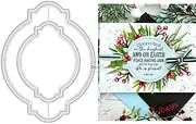 DzIxY Round Label Metal Cutting Dies for Card Making Kit Embossing Paper Die Cuts Set Scrapbook Stencils Supplies Machine Templates