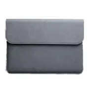 Horizontal Matte Leather Laptop Inner Bag For Macbook Air / Pro Retina 13.3 Inch (Grey)