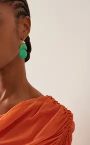 [Ten Thousand Things] Exclusive 18K Yellow Gold Turquoise Earrings