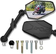 Doubletake Adventure 6" Mirror Kit 2.0, Universal Fit Folding Motorcycle Mirrors, Guaranteed for Life.