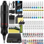 Complete Rotary Tattoo Pen Kit Tattoo Machine Pen Set Needles Ink Tattoo Gun Kit
