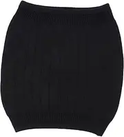 Beavorty Wool Thermal Waistband Protector Belt for Kidney and Abdominal Support Unisex Cozy Warmth for Cold Weather Flexible Stretchy Design for Sports and Outdoor Activities Black