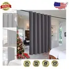 Extra Wide Soundproof Curtain - 120"x90" Grey Blackout Drapes for Modern Living