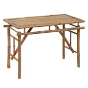 Folding Garden Table 115x50x75 cm Bamboo vidaXL