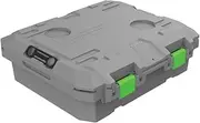 TRED 50-40 Shallow Storage Box, 25 Liter Capacity, Grey/Green