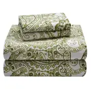 100% Cotton Percale Sheets - Printed Bed Sheet & Pillowcase Sets - Soft Cotto...