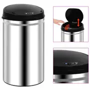 Automatic Sensor Dustbin 40 L Stainless Steel vidaXL