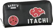 [Bioworld] Naruto Shippuden Itachi Uchiha Akatsuki Red Cloud Mangekyo Sharingan Zip Around Wallet