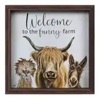 Hobby Lobby Highland Cow Funny Farm Wood Wall Decor