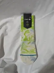 NWT Stance Kids Youth Medium 11-2 Casual The Grinch Crew Socks Mid Cushion Green