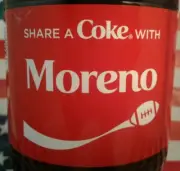 Share A Coke With Moreno 2019 Personalized Coca Cola Bottle