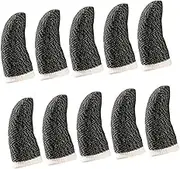 KALLORY 10Pcs Sweat Game Controller Finger Sleeves Lightweight Breathable Touchscreen Thumb Covers Enhanced Friction for Gaming Comfortable Elastic Design for Mobile
