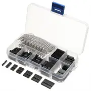 2.54Mm Male Female Dupont Wire Jumper Header Connector Housing Kit 310Pcs Black Wire & Cable Connectors