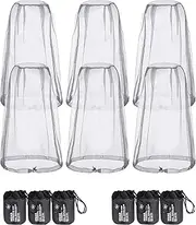 Hestya 6 Pack Mosquito Head Net Bug Head Net Insects Mesh Head Net for Outdoor Face Neck Head Protecting, Grey