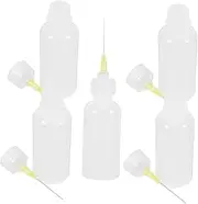 Beatifufu 5 Pcs Glue Bottles with Fine Tip Applicator Squeeze Bottles for Precise Dispensing DIY Craft Quilling and Acrylic Painting Projects