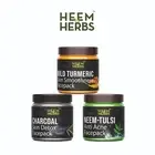 HEEM & HERBS Charcoal Wild Turmeric Neem-Tulsi Face Pack 100 grams