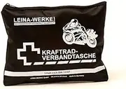 Leina 17006 Motorcycle First Aid Kit Type I with Velcro, Black/White