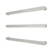 Radiant ASPEN Heated/Non-Heated Low Voltage Single Flat Towel Rail - 800mm - Mirror Polished (1 Piece)