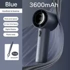 Mini Portable Hand Fan, 100 Wind Speeds, 5000Mah USB Battery Rechargeable, LED D